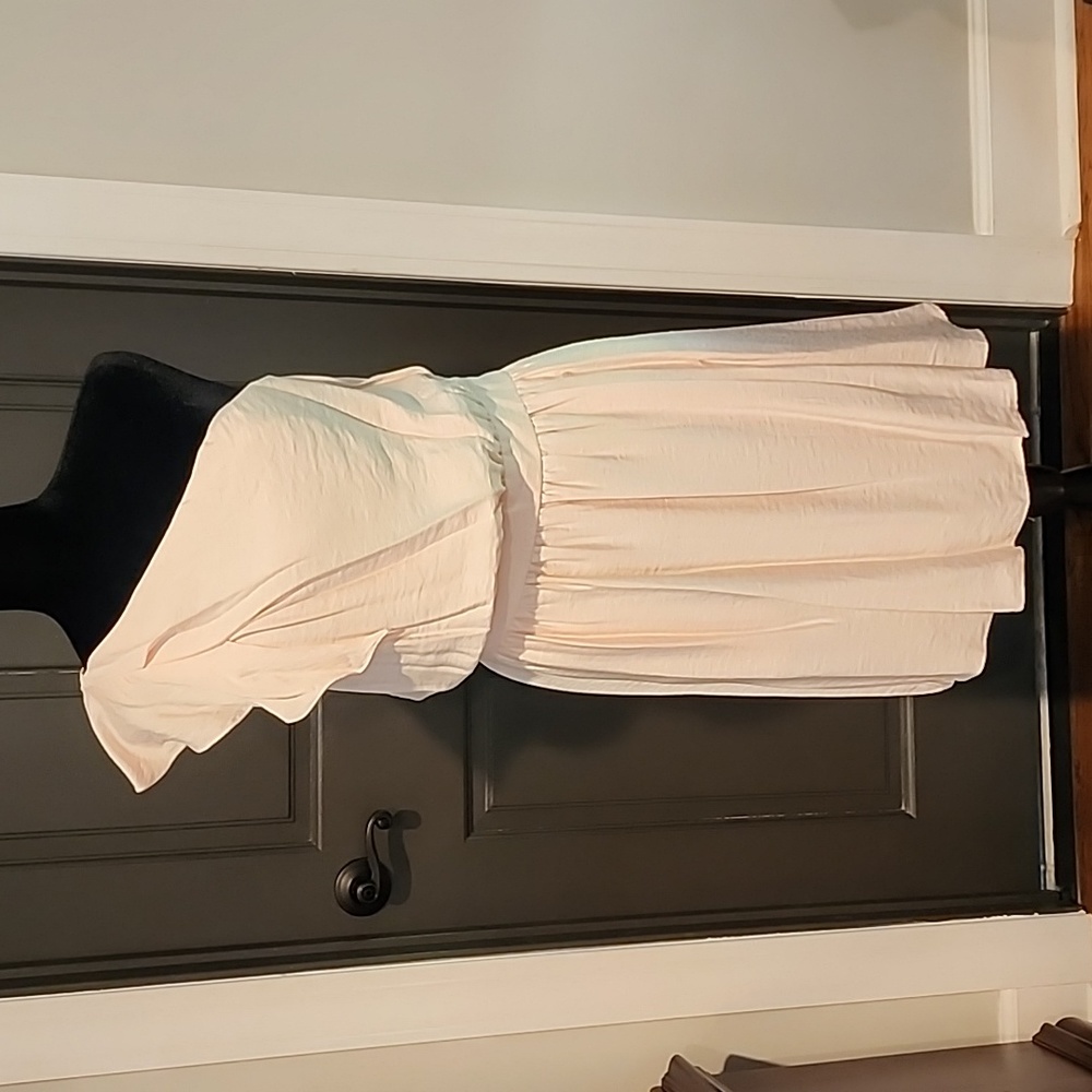 BCBG pink one shoulder dress
